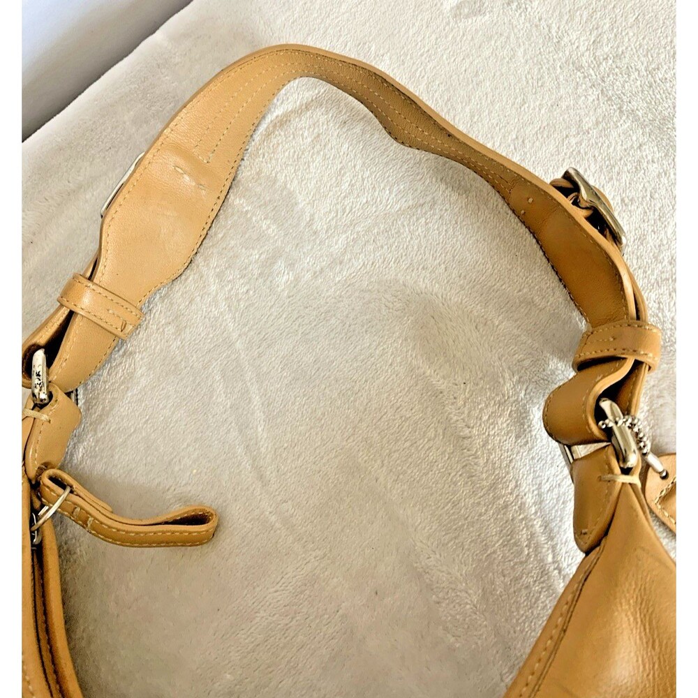 Coach Vintage Hamptons Leather Buckle Hobo Shoulder Bag 7548 Camel Tan - Picture 10 of 16